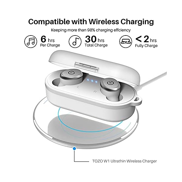TOZO-T10-TWS-Bluetooth-50-Earbuds-True-Wireless-Stereo-Earphones-Headphones-IPX8-Waterproof-in-Ear-Wireless-Charging-Case-Built-in-Mic-Headset-Premium-Sound-with-Deep-Bass-for-Running-Sport-White TOZO T10 Bluetooth 5.3 Earbuds True Wireless Stereo Earphones Headphones IPX8 Waterproof in Ear Wireless Charging Case…