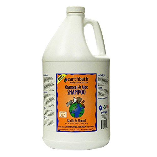 Earthbath Oatmeal and Aloe Concentrated Shampoo Vanilla & Almond, 1-Gallon