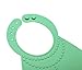 Waterproof Silicone Bibs with Food Catcher Pocket for Baby and Toddler, 2 Pack (Pearl - Green / Turquoise), Homwe