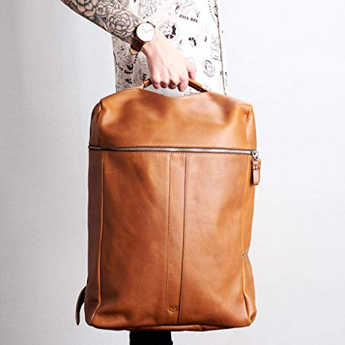 leather laptop backpack 17 inch