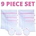 Mesh Laundry Bags by Simple Natural Products (Set of 9) Includes 3 Reinforced Bra Laundry Bags - Laundry Washing Bags Perfect for Delicates Blouse Baby Clothes Lingerie - Travel Wash Bag