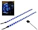 LEDdess PC LED Flexible Light Strip Blue Computer Lighting with Magnetic for Computer Case Lights Kit(30cm,18leds,S Series) primary