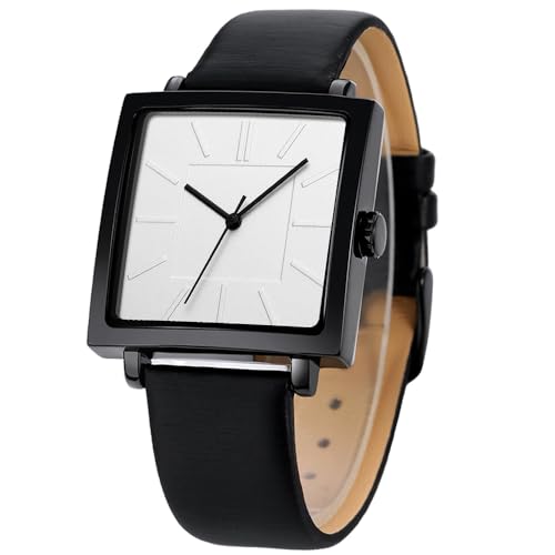 Fogitbok Women's Waterproof Leather Watch - Quartz Wrist Watch for Small Wrists, Thin Design