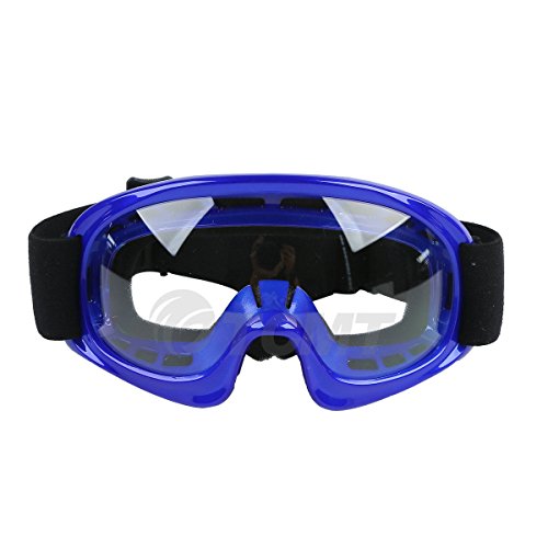 TCMT Dot Youth & Kids Motocross Offroad Street Helmet Blue Flame