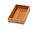 YBM HOME Bamboo Drawer Organizer Storage Box for Kitchen Drawer, Junk Drawer, Office, Bedroom, Children Room, Craft, Sewing, and Bathroom, 6x9x2 inch