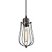 CLAXY® Ecopower Vintage Style Industrial Oil Rubbed Bronze Hanging Light Mini Pendant Wire Cage Lamp