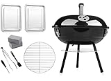 14inches Portable Outdoor Charcoal Grill Set of
