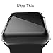 Apple Watch Series 2 Case, Haoos [Ultra-Thin] Slim Clear PC Hard Screen Protector Protective Cover [2 Color Combination Pack] for Apple Watch Series 2 iWatch 2016 (Series 2 38mm PC Hard Case)