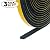 50 Feet Long Foam Tape Weather Stripping for Doors High Density Foam Seal Tape Sliding Door Weather Strip,Waterproof,Plumbing, Cooling,Air Conditioning,Craft Tape(1/4 Inch Wide X 1/8 Inch Thick,3 Rol