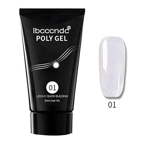 ♥Jaysis♥Poly Gel Lasting Finger Nail Crystal Jelly Camouflage UV Lamp Extension 30ML