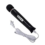 Massager Handheld with 10 Powerful Speeds 10 Vibration Patterns, Personal Body Massager for Back Neck Shoulder Sore (Black)