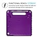 HDE Case for iPad 9.7-inch 2018/2017 Kids Shockproof Bumper Hard Cover Handle Stand with Built in Screen Protector for New Apple Education iPad 9.7 Inch (6th Gen) / 5th Generation iPad 9.7 - Purple