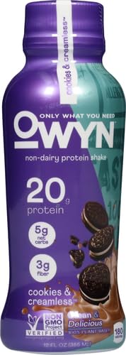 OWYN NON-DAIRY COOKIES & CREAMLESS PROTEIN SHAKE 12 FL OZ