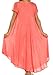 Sakkas 00931 Everyday Essentials Cap Sleeve Caftan Dress / Cover Up - Coral - One Size