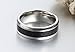 Zealmer Men's Stainless Steel Ring Silver Celtic Dragon Inlay Comfort Fit Mens Wedding Band 11