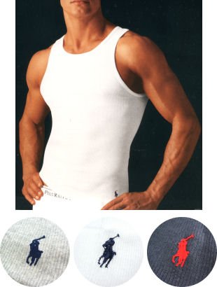 Amazon メンズ Ralph Lauren ラルフローレン コットンリブタンク