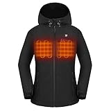 OUTCOOL Women's Heated Jacket with Hood Slim-Fit Heating Jacket (Type: NJK1901)