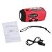 Emergency Weather Radio Portable Emergency Solar Radio Hand Crank Self Powered Phone Charger 3-Led Flashlight Am Fm