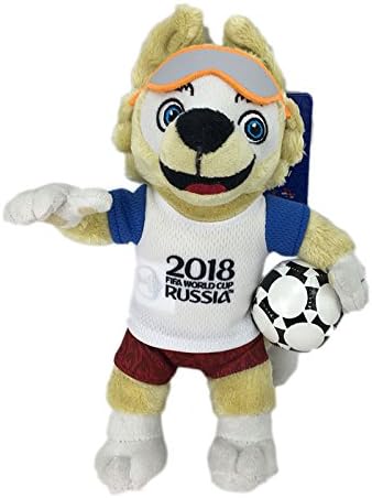 2018 World Cup Russia Mascot Abudhabi Waka18CM Plush Toy Suction Pendant Wolf Waka Football Dolls Gift