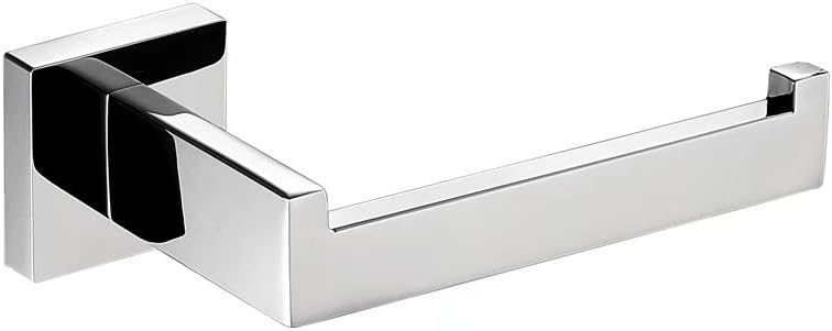 Toilet Paper Holder Dispenser Chrome Paper Towel Holder Bathroom Toilet Tissue Roll Holder Hanger TP Holder Towel Ring Hand Towels Holder Modern Kitchen Bathroom Accessory Stainless Steel, Wall Mount