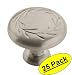 Amerock BP1581-WN Inspirations Leaf Weathered Nickel Cabinet Hardware Knob - 1-1/4" Diameter, 25 Pack