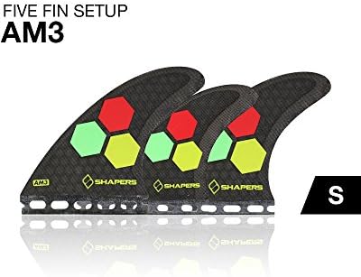 Futures Shapers Fins Corelite AM3 Channel Islands Al Merrick small five fin quad/tri set Small surfboard fins future