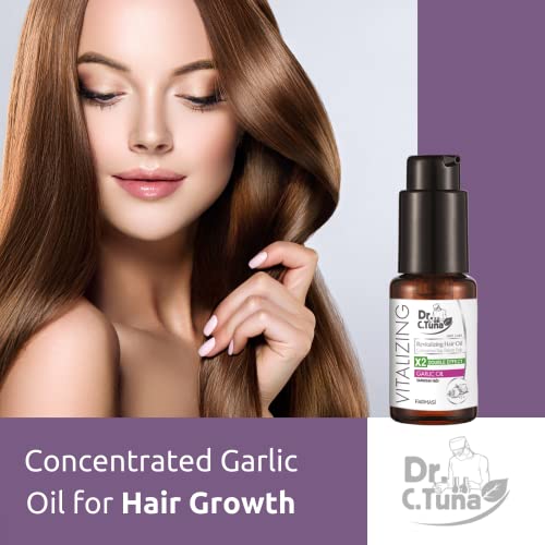FARMASI Dr. C. Tuna Vitalizing Garlic Oil, Hair Growth Oil for Thicker