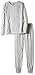 Fruit of the Loom Girls' Big Performance Thermal Underwear Set, Heather Grey, 7/8