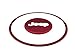 IZTOSS 2pcs/set Aluminum Steering wheel decorative Cover Trims for Jeep Wrangler JK / Compass/Patriot 2011 - 2016 Jeep Grand Cherokee 2011-2013 (Red)