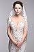 Wedding Veil Bridal Lace Traditional Vintage Bride Veil Short Bride Veils with Comb (V-1T Classic Lace Edge-ivory, One Size)
