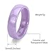 Tuhe Blue Purple Pink Ceramic Wedding Band 6mm Classic High Polished Size 6 7 8 9 Men Women Ring 3pcs/Set