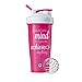 GOMOYO Motivational Quotes on Blender Bottle Brand Shaker Bottles, 20oz and 28oz Protein Shakers, Fitness Gift, Multiple Designs and Colors Available (Achieve Anything - 28oz - Pink)