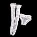 Jili Online Fashion Adorable Doll Lace Underwear & Stockings Socks for 12'' Blythe Doll Clothing ACCS White