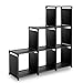 TomCare Cube Storage 6-Cube Shelves Storage Cubes Organizer Closet Organizer Bookcase Cubby Bins Cabinets Storage Shelves for Bedroom Living Room Office, Black
