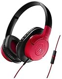 Audio-Technica ATH-AX1iS-RD Over-Ear Headphones