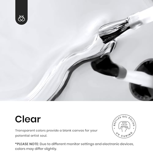 Beetles Builder Gel 7 in 1 Clear Builder Nail Gel Set, 2Pcs 15ml Building Nail Gel for Nail Apex and Extension Strengthener Hard Gel Brush in Bottle, Led Lamp Gel Rhinestone - Image 3