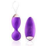 Utimi Vibrator Wireless Kegel Balls Double Motors Koro Balls 10 Vibration Modes with Remote Control Unique Colorful Breathing Light