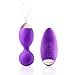 Utimi Vibrator Wireless Kegel Balls Double Motors Koro Balls 10 Vibration Modes with Remote Control Unique Colorful Breathing Light