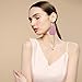 MTSCE 12 Pairs Leather Earrings for Women Girls Party, Lightweight Teardrop Faux Leather Earrings, Heart-Shaped Print Drop Earrings Set Valentine Day Gift (A Style)