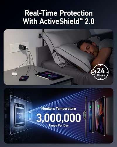 Anker 737 GaNPrime, 120W USB C Charger, PPS 3-Port Fast Compact Foldable Wall Charger for MacBook Pro/Air, iPad Pro, iPhone 16/Pro, Galaxy S22/S21, Dell XPS 13, Note 20/10+, and More Devices