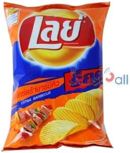 Lays Potato Chip Crispy Snack - X Flavoured Barbeque Size 77g