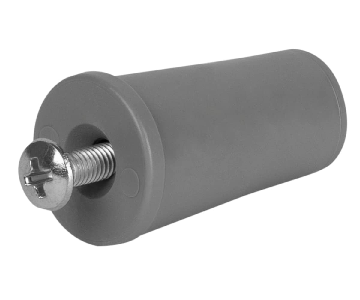 Schellenberg 10262 Set of 4 Plastic End Caps for Blinds, Grey, 39 mm