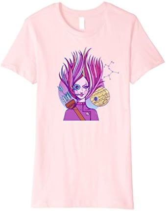 Womens Sagittarius Zodiac Star Sign Horoscope Pastel Goth T Shirt Small Pink