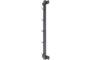 BLUSLM Wall Mounted LAT Pull Down Bar Organizer with Hooks, Home Gym Attachment Storage Rack for LAT Pulldown Attachments, Ca