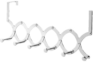 HogarTech Radiator Hook Clothes Drying Rack with Retractable Stainless Steel Hooks for Towels and Hats, No Drilling Installat