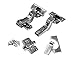 Blum CLIP top BLUMOTION Soft Close Hinges, 110 degree, Self Closing, Frameless, with Mounting Plates (Inset - 8 Pack)