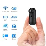 Spy Camera Mini Hidden Cameras, WBESEV Wi-Fi Camera 1080P HD Wireless Portable Small Nanny Cam with Night Vision Motion Detection, Latest Covert Security Camera Indoor Outdoor
