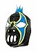 CRAZY CLOWN Adult Lucha Libre Wrestling Mask (pro-fit) Costume Wear - Black/Blue