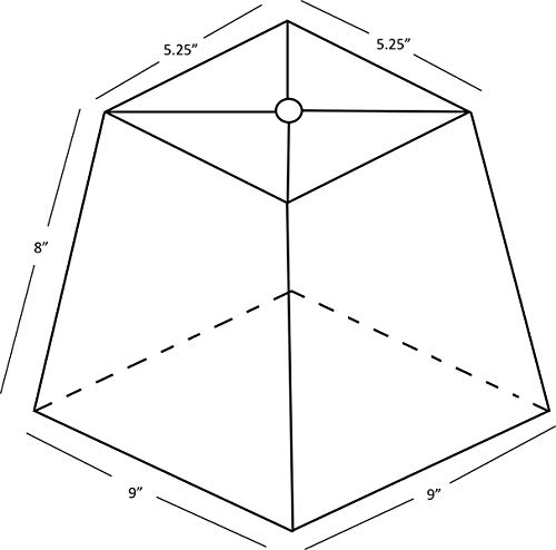 5 Urbanest+Square+5+25x9x8+Softback+Lampshade