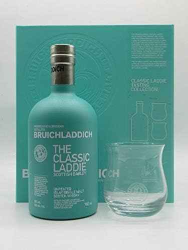 Amazon Co Jp ギフト ブルックラディ ザ クラシック ラディ 特製オフィシャルグラス2個付き 50度 700ml ブルイックラディ 並行輸入品 食品 飲料 お酒